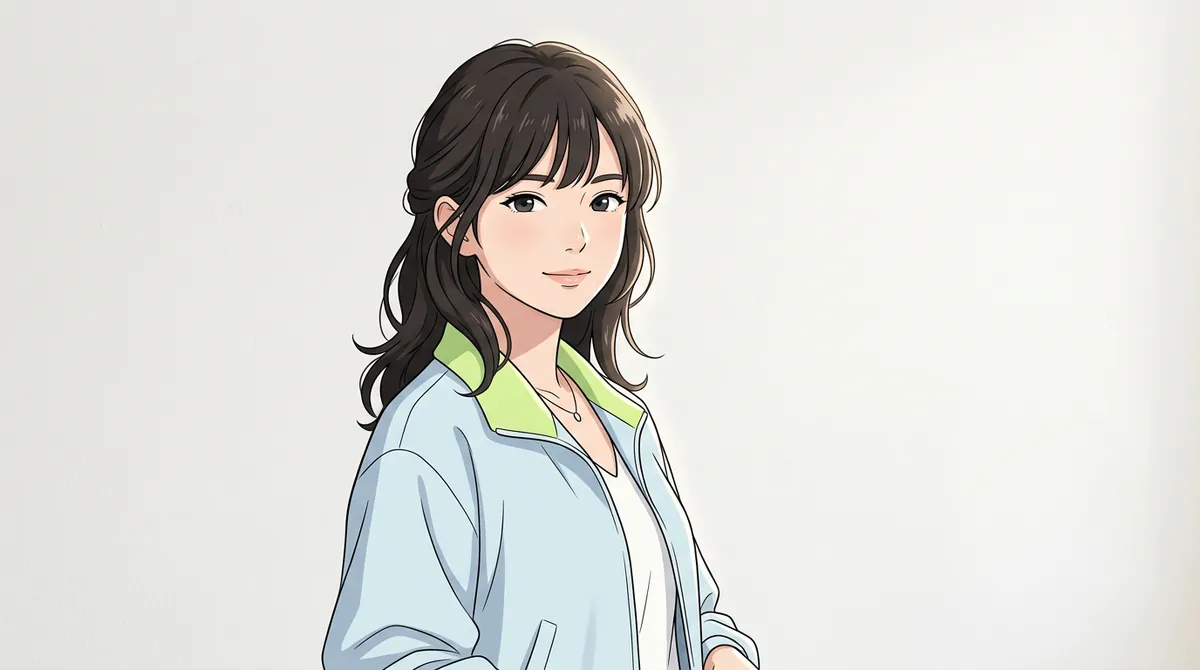 AI-generated anime portrait example